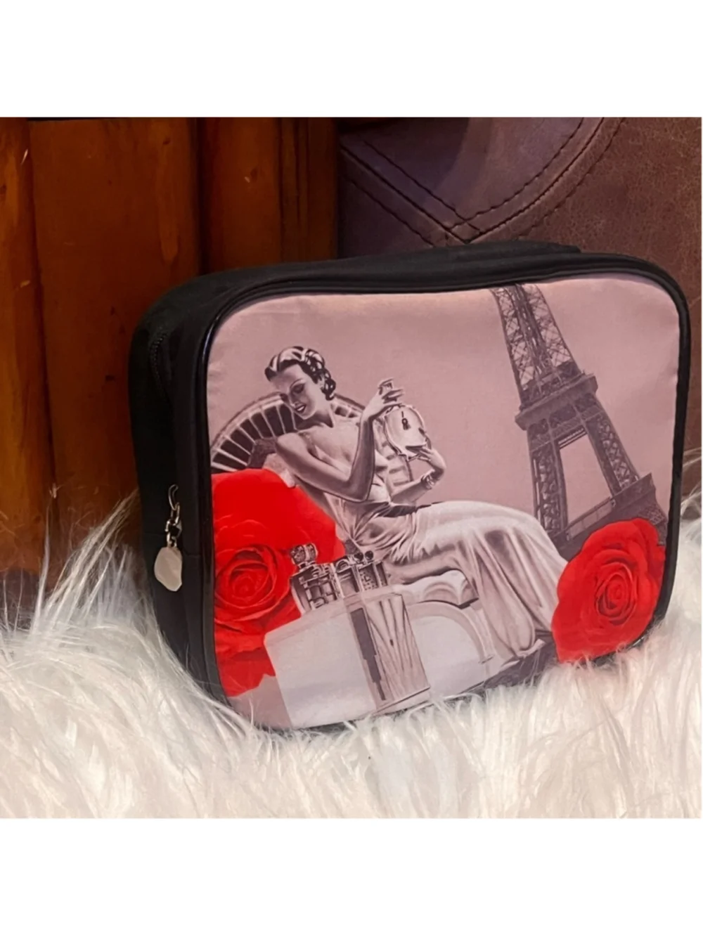 Lancome Elegant Black Cosmetic Pouch